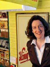 Museumsdirektorin Dr. Sommer "anne Bude" - in der Stadtgeschichte-Abteilung des Museums. Foto KSM