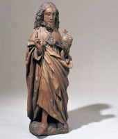 Salvatorstatue aus dem Chorgest�hl der Kirche. Foto KSM