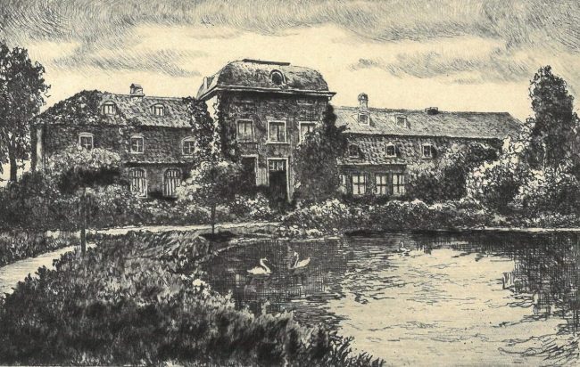 Die Radierung zeigt die Mühle. Bild: Egon Kobe, RMDZ /KSM