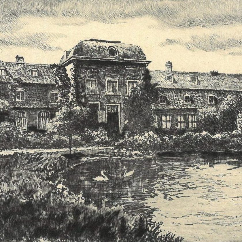 Die Radierung zeigt die Mühle. Bild: Egon Kobe, RMDZ /KSM